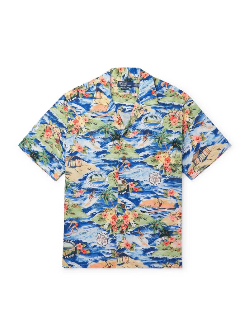 Polo Ralph Lauren - Clady Convertible-Collar Printed Poplin Shirt - Men - Blue - XL von Polo Ralph Lauren