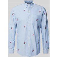 Polo Ralph Lauren Classic Fit Freizeithemd mit Button-Down-Kragen in Hellblau, Größe M von Polo Ralph Lauren