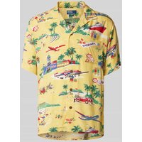 Polo Ralph Lauren Classic Fit Freizeithemd mit Reverskragen in Gelb, Größe S von Polo Ralph Lauren