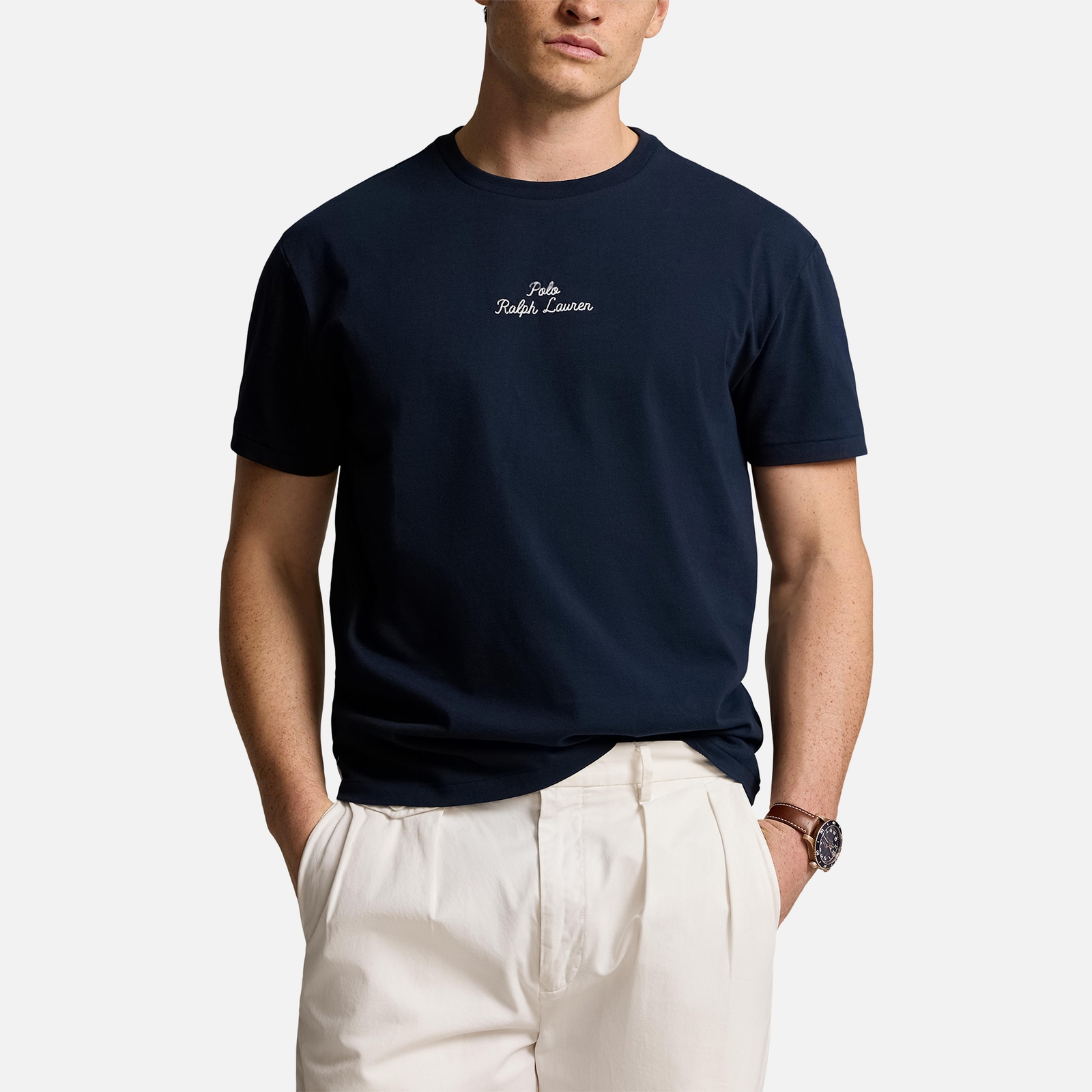 Polo Ralph Lauren Classic-Fit Jersey-T-Shirt mit Logo - Aviator Navy - M von Polo Ralph Lauren