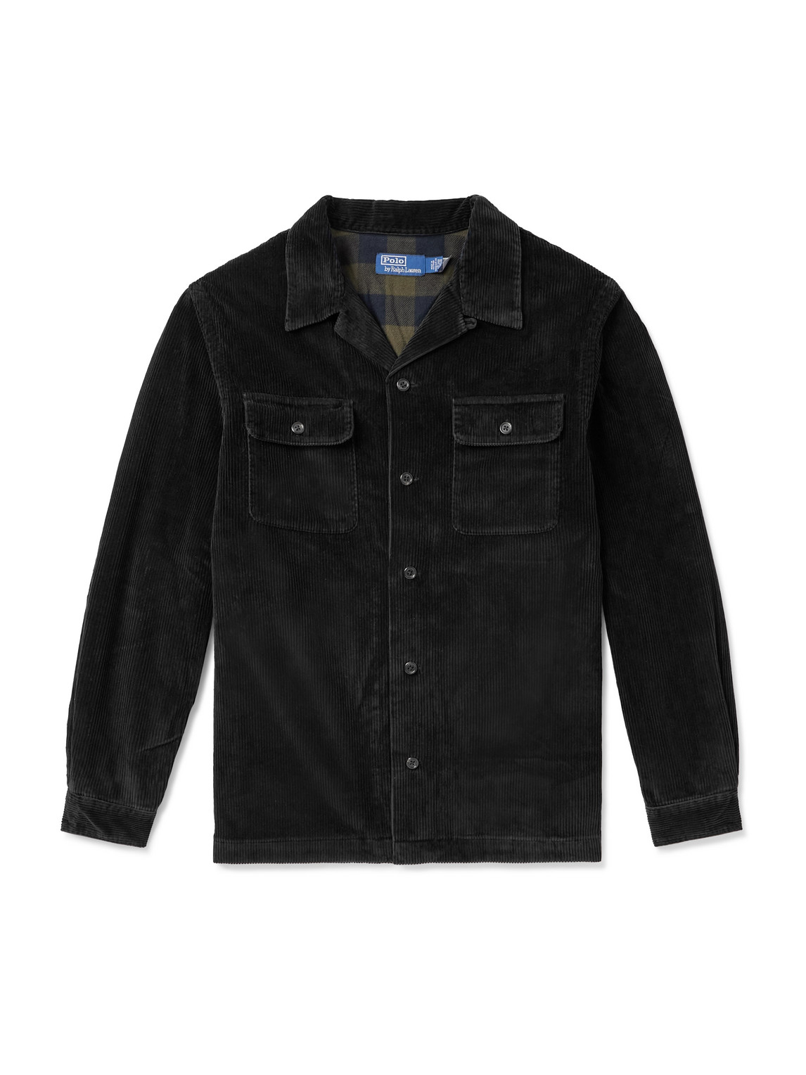 Polo Ralph Lauren - Convertible-Collar Cotton-Corduroy Overshirt - Men - Black - XL von Polo Ralph Lauren