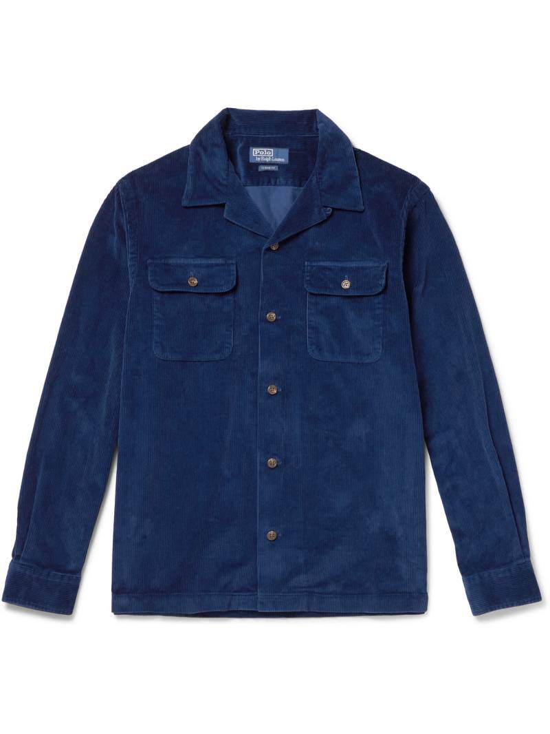 Polo Ralph Lauren - Convertible-Collar Cotton-Corduroy Shirt - Men - Blue - XS Polo Ralph Lauren - Convertible-Collar Cotton-Corduroy Shirt - Men - Blue - XS von Polo Ralph Lauren