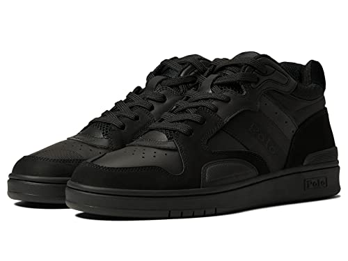 Polo Ralph Lauren Court Mid Pro Sneaker, schwarz, 41 EU von Polo Ralph Lauren