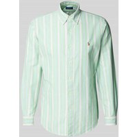 Polo Ralph Lauren Custom Fit Freizeithemd mit Button-Down-Kragen in Gruen, Größe XXL von Polo Ralph Lauren