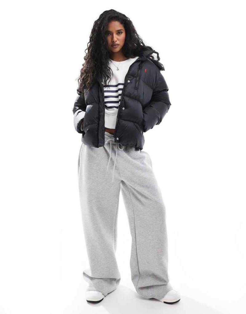 Polo Ralph Lauren - Pufferjacke in Schwarz mit Markenlogo von Polo Ralph Lauren