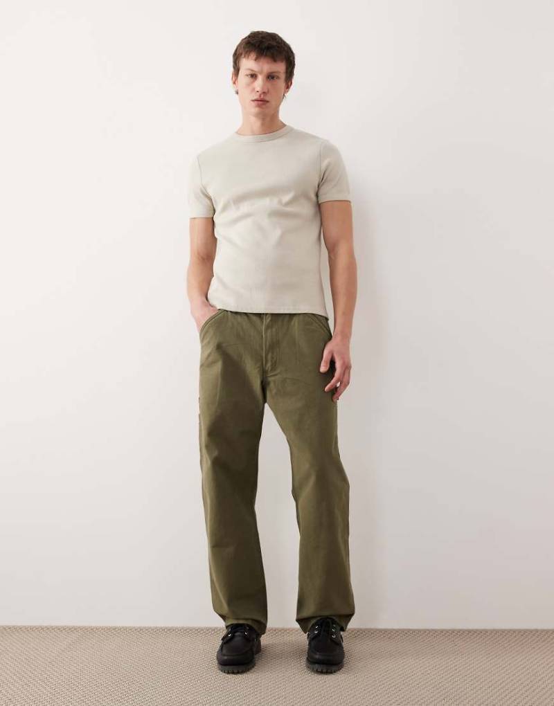 Polo Ralph Lauren - Dungaree - Relaxed-Fit-Carpenter-Jeans aus Canvas in Mittelgrün von Polo Ralph Lauren