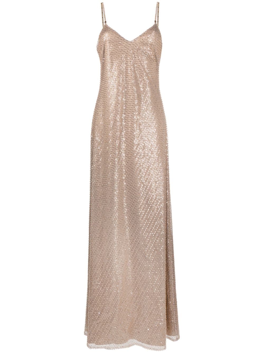 Ralph Lauren Collection Kleid mit Perlen - Nude von Ralph Lauren Collection