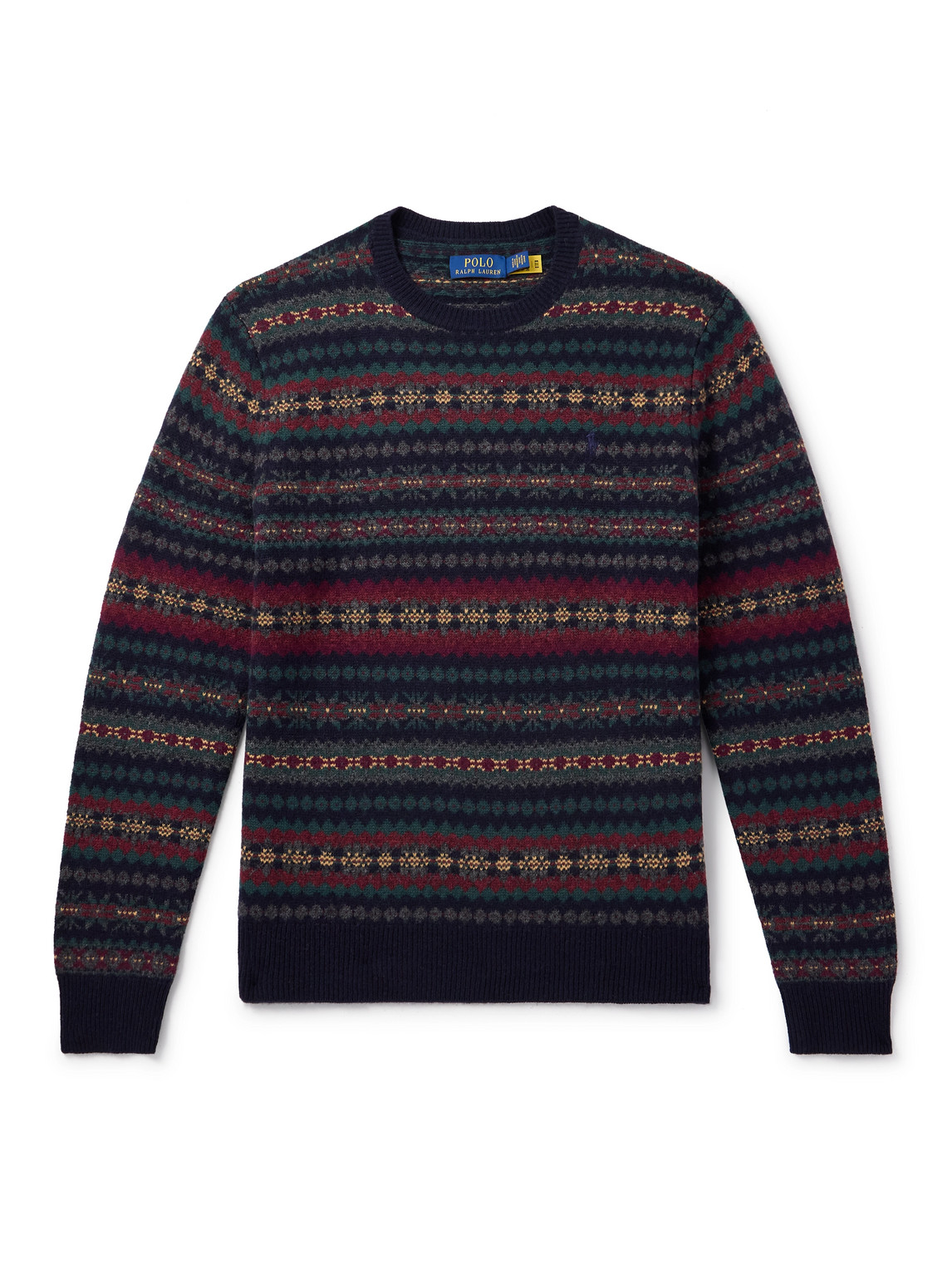 Polo Ralph Lauren - Fair Isle Wool Sweater - Men - Blue - M von Polo Ralph Lauren
