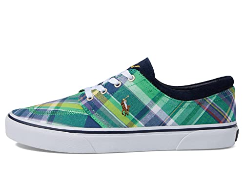 Polo Ralph Lauren Faxon X Low-Top Canvas Sneaker, Grün Multi, 41 EU von Polo Ralph Lauren