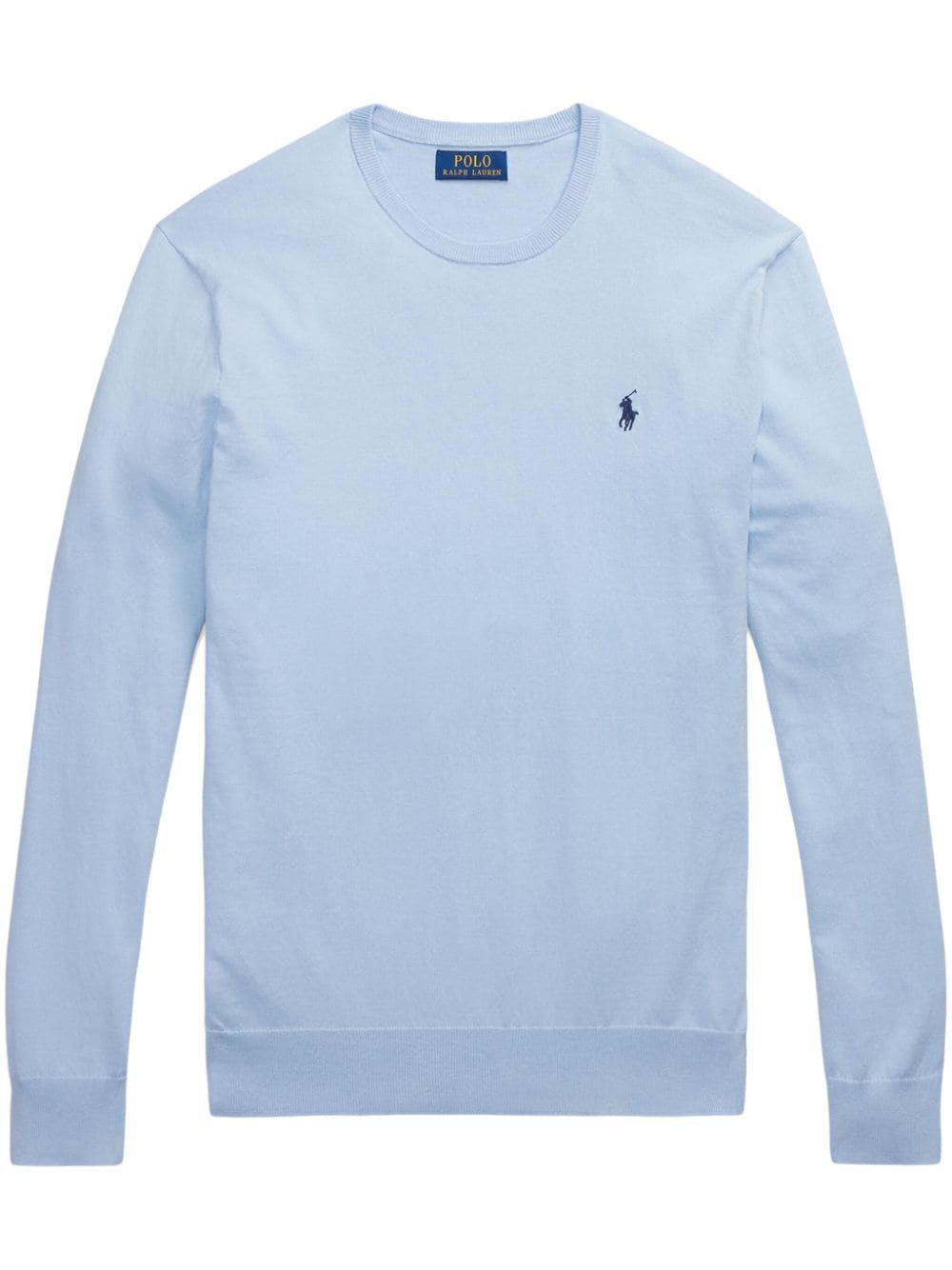 Polo Ralph Lauren Fein gestrickter Polo Pony Pullover - Blau von Polo Ralph Lauren