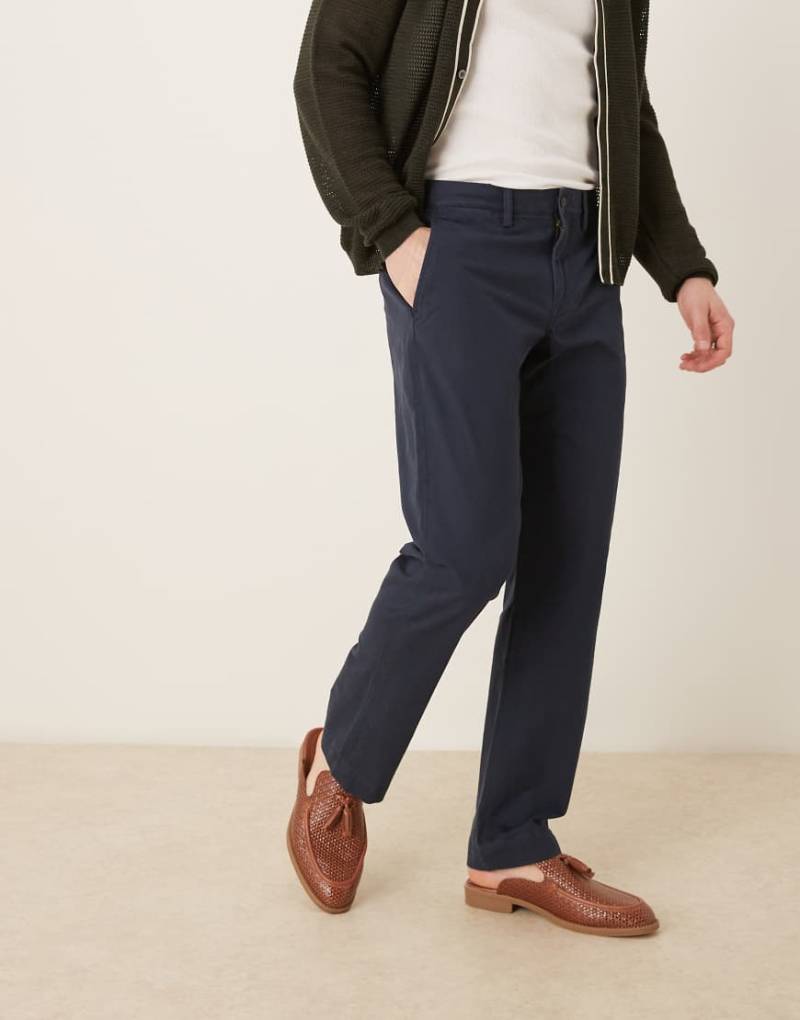 Polo Ralph Lauren - Flatfront-Chinohose aus Stretch-Twill in Marineblau mit geradem Schnitt von Polo Ralph Lauren