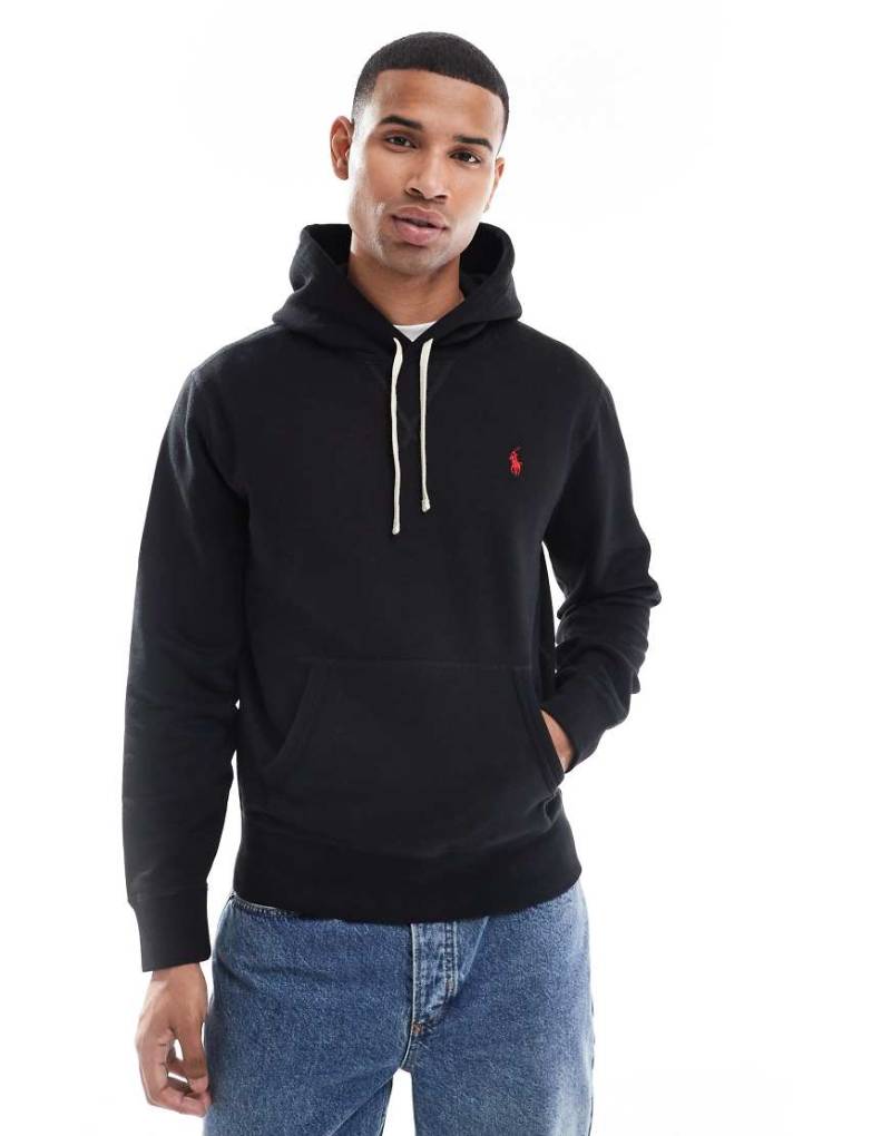 Polo Ralph Lauren - Fleece-Kapuzenpullover in Schwarz mit Markenlogo von Polo Ralph Lauren