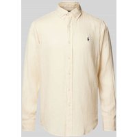 Polo Ralph Lauren Custom Fit Freizeithemd aus reinem Leinen in Beige, Größe M von Polo Ralph Lauren