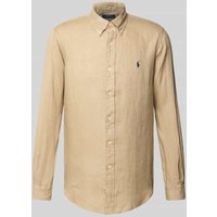 Polo Ralph Lauren Freizeithemd mit Label-Stitching in Camel, Größe XL von Polo Ralph Lauren