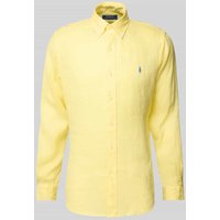 Polo Ralph Lauren Freizeithemd mit Label-Stitching in Gelb, Größe XXL von Polo Ralph Lauren
