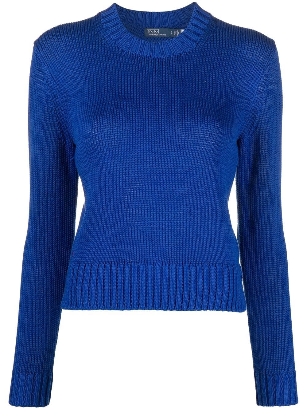 Polo Ralph Lauren Gerippter Pullover - Blau von Polo Ralph Lauren