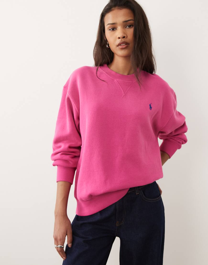 Polo Ralph Lauren - Gestricktes Sweatshirt in Pink-Rosa von Polo Ralph Lauren