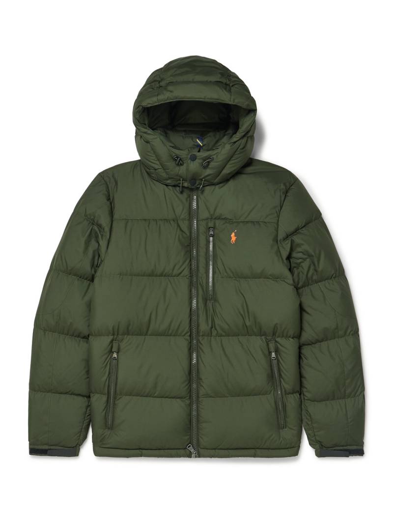 Polo Ralph Lauren - Gorham Logo-Embroidered Quilted Recycled-Ripstop Hooded Down Jacket - Men - Green - XXL von Polo Ralph Lauren