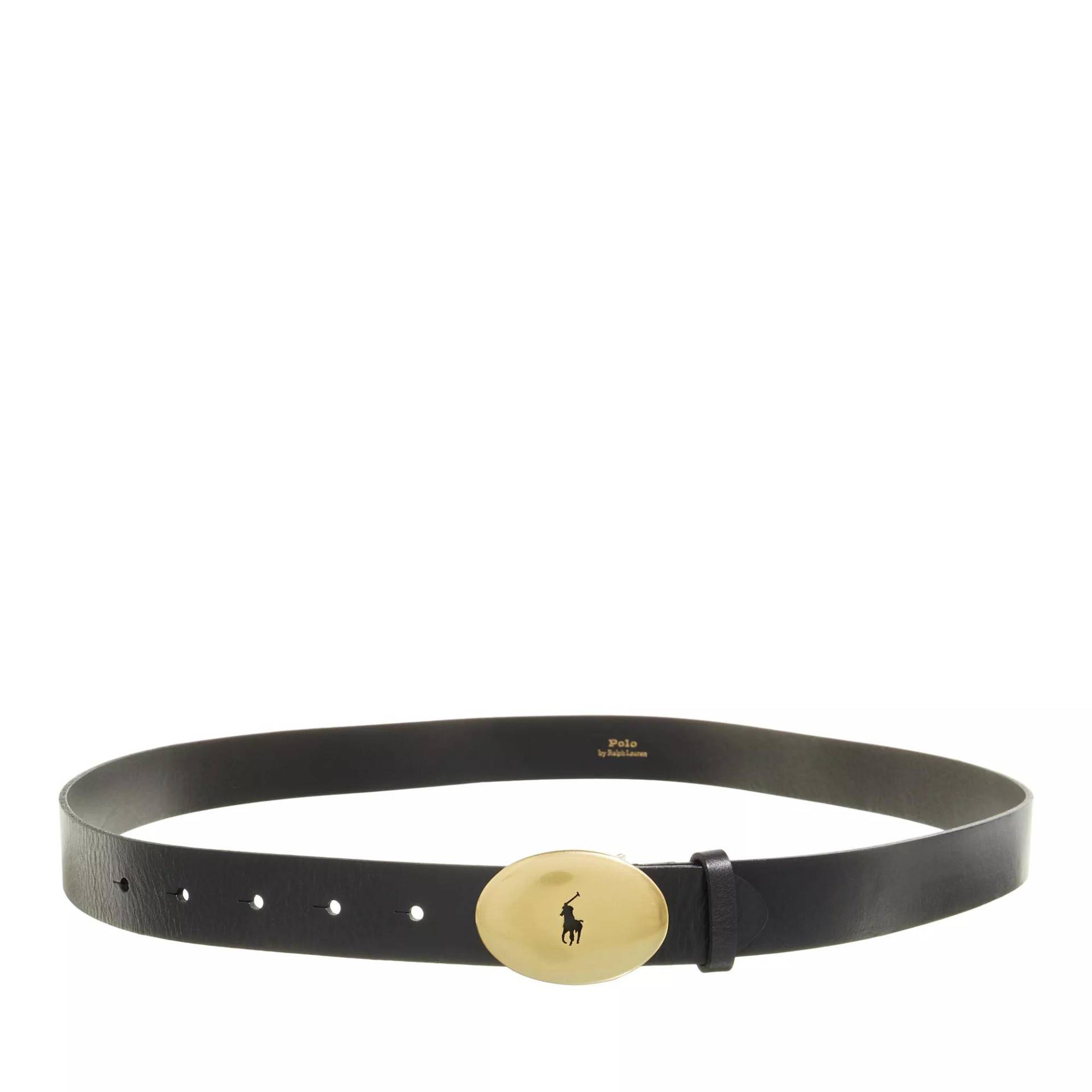 Polo Ralph Lauren Gürtel - 30mm Belt Medium - Gr. L - in Schwarz - für Damen von Polo Ralph Lauren