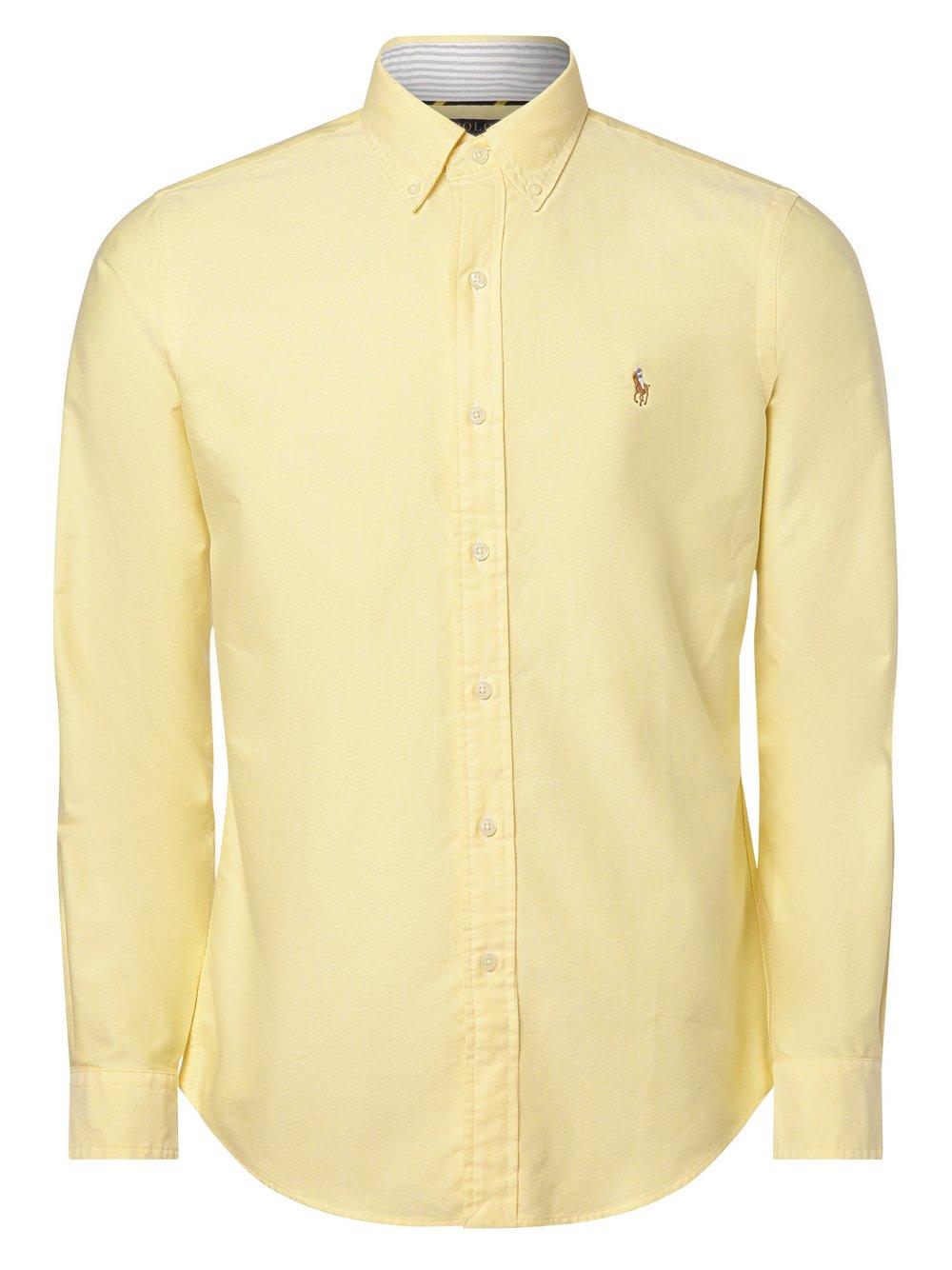 Polo Ralph Lauren Hemd Herren Modern Fit Baumwolle Button-Down Button-Down strukturiert, zitrone von Polo Ralph Lauren