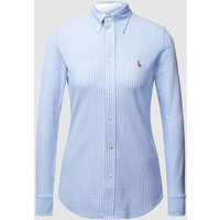 Polo Ralph Lauren Hemdbluse aus Piqué in Hellblau, Größe L von Polo Ralph Lauren