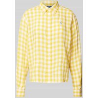 Polo Ralph Lauren Hemdbluse mit Gitterkaro in Gelb, Größe M von Polo Ralph Lauren