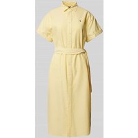 Polo Ralph Lauren Hemdblusenkleid in Midilänge in Gelb, Größe XS von Polo Ralph Lauren