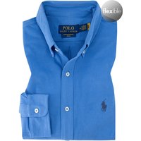 Polo Ralph Lauren Herren Hemd blau Baumwoll-Stretch von Polo Ralph Lauren