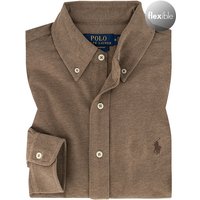 Polo Ralph Lauren Herren Hemd braun Baumwoll-Stretch meliert von Polo Ralph Lauren