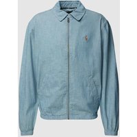 Polo Ralph Lauren Hemdjacke im Denim-Look mit Reißverschluss in Jeansblau, Größe S von Polo Ralph Lauren