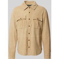 Polo Ralph Lauren Hemdjacke mit Brustpattentaschen in Beige, Größe M Polo Ralph Lauren Hemdjacke mit Brustpattentaschen in Beige, Größe M von Polo Ralph Lauren