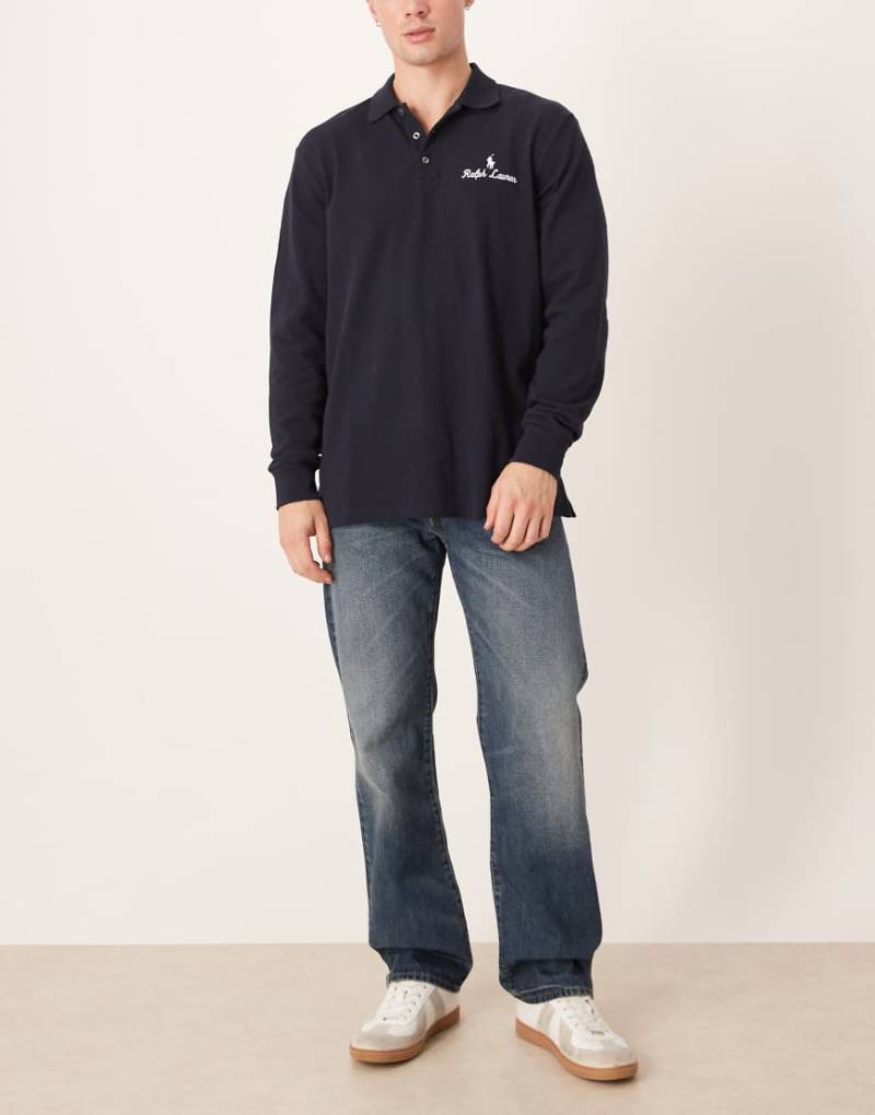 Polo Ralph Lauren - Heritage - Straight-Fit-Jeans in dunkler Vintage-Waschung-Marineblau Polo Ralph Lauren - Heritage - Straight-Fit-Jeans in dunkler Vintage-Waschung-Marineblau von Polo Ralph Lauren