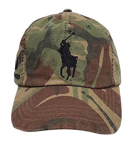 POLO RALPH LAUREN Herren Big Pony Chino Cap, Camo (Black Logo) (Einheitsgröße), Camo (schwarzes Logo), Einheitsgröße von POLO RALPH LAUREN