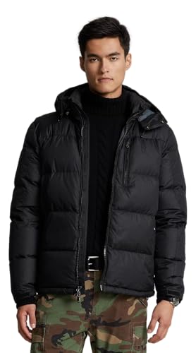 Polo Ralph Lauren El Cap Daunenjacke mit Kapuze für Herren, Größe L, Schwarz, Schwarz, L Polo Ralph Lauren El Cap Daunenjacke mit Kapuze für Herren, Größe L, Schwarz, Schwarz, L von POLO RALPH LAUREN