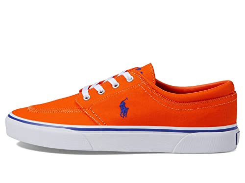 Polo Ralph Lauren Herren Faxon X Sneaker, Segeln Orange Royal Pp, 42 EU von Polo Ralph Lauren