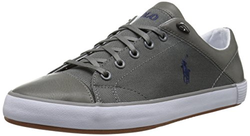 POLO RALPH LAUREN Herren Jerom Fashion Sneaker, dunkelgrau, 39.5 EU von POLO RALPH LAUREN