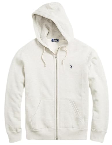 Polo Ralph Lauren Herren Fleece Zip Hoodie, Ralph Lauren Grey-Heather, Large von POLO RALPH LAUREN