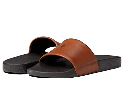 Polo Ralph Lauren Herren Polo Slide Sandalen, Dunkelbrauner Snuff, 42 1/3 EU von Polo Ralph Lauren