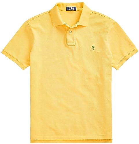 Polo Ralph Lauren Herren-Poloshirt, enganliegend, Netzstoff, (Frühjahr/Sommer 20223) Chrom Gelb, XL von Polo Ralph Lauren