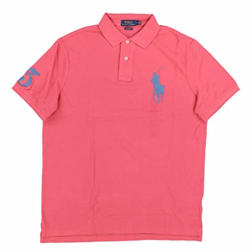 Polo Ralph Lauren Herren-Poloshirt, klassische Passform, Big Pony, Rot/Ausflug, einfarbig (Getaway Solids), Mittel von POLO RALPH LAUREN