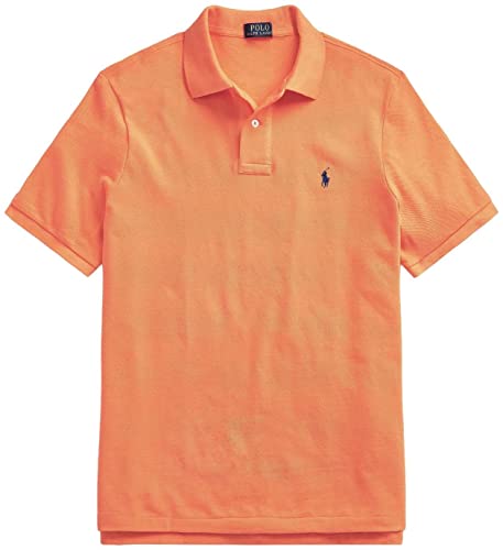 Polo Ralph Lauren Herren-Poloshirt, schmale Passform, ikonisches Netzgewebe, (Frühjahr/Sommer 2022) Classic Pfirsich, L von Polo Ralph Lauren