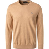 Polo Ralph Lauren Herren Pullover braun Baumwolle unifarben Slim Fit von Polo Ralph Lauren