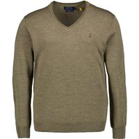 Polo Ralph Lauren Herren Pullover grün unifarben Slim Fit von Polo Ralph Lauren