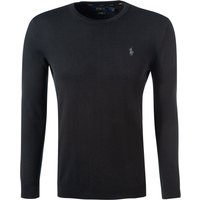 Polo Ralph Lauren Herren Pullover schwarz unifarben Slim Fit von Polo Ralph Lauren