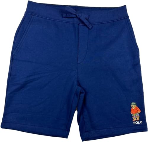 Polo Ralph Lauren Herren-Shorts aus Baumwolle/Polyester-Mischgewebe, Bären-Fleece, Marineblau (Beach Bucket Hat Bear), XL von POLO RALPH LAUREN