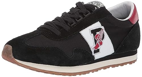 POLO RALPH LAUREN Herren Train 90 Sneaker, schwarz/red, 43 EU von POLO RALPH LAUREN