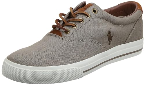 Polo Ralph Lauren Herren Vaughn Fashion Sneaker, Beige (Dunkles kaki), 45 EU von Polo Ralph Lauren