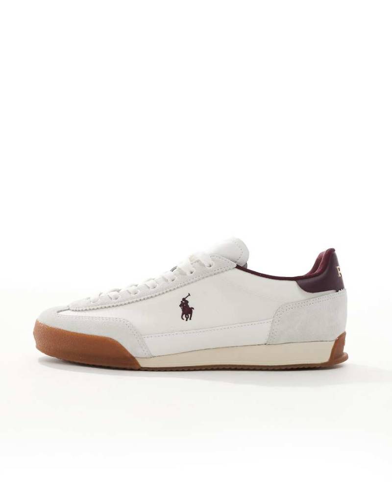 Polo Ralph Lauren - Hester - Sneaker in Weiß und Rot von Polo Ralph Lauren