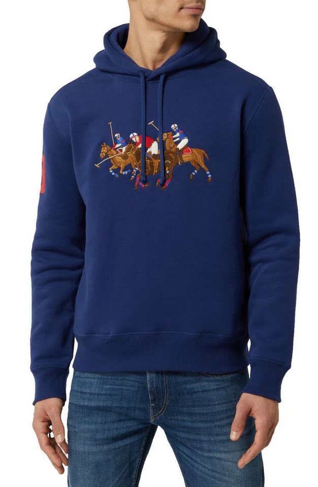 Polo Ralph Lauren Hoodie Triple Pony Sweatshirt Big-Tall Kollektion Aufgesticktem Triple-Pony-Wappen, 3 Patch "stärksten Spieler" von Polo Ralph Lauren