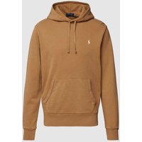 Polo Ralph Lauren Hoodie mit Label-Stitching in Hellbraun, Größe S von Polo Ralph Lauren